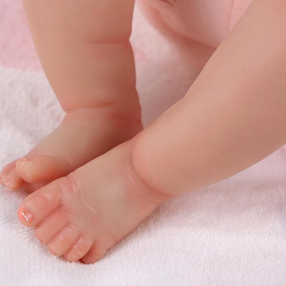 🆕17inch Soft Cloth Body Newborn Baby Poseable Limbs Sakura Baby Doll Girl - Picture 8 of 9